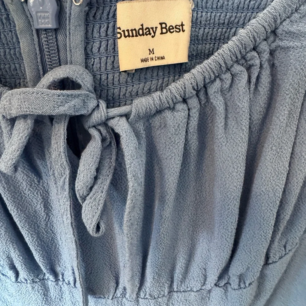 Sunday Best Blue Spaghetti Strap Camisole Dress